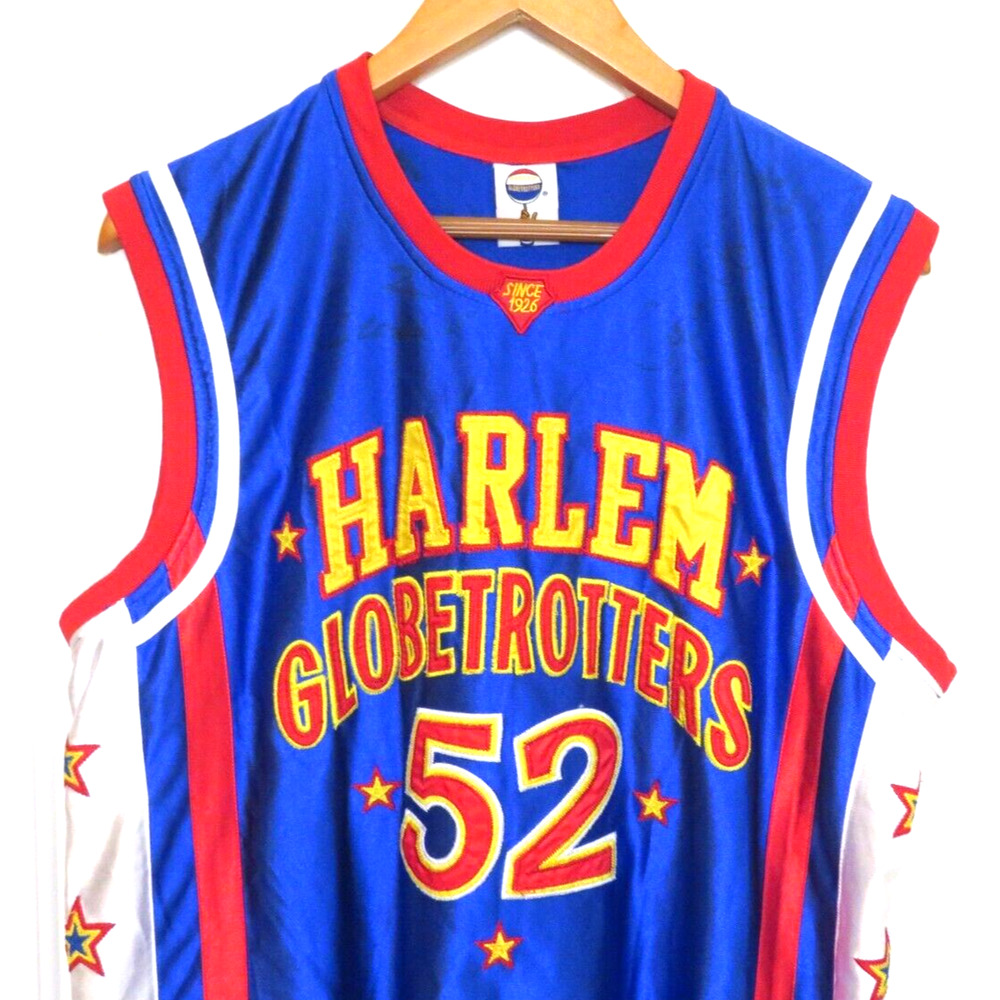 HARLEM GLOBETROTTERS Signed Big Easy #52 Men's M Basketball Jersey 6 Autographs